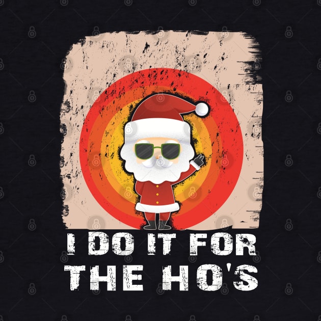 Vintage Santa At Sunset I Do It For The Ho's by MasliankaStepan